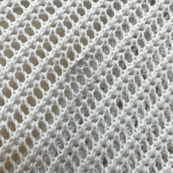 Lucky Brand Cream Crochet Cardigan Size Small - Picture 6 of 6